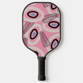 Nahtlose moderne Kunst des mittleren Jahrhunderts Pickleball Schläger