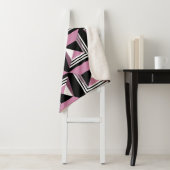 Nahtlose, moderne Quadrat-Muster Sherpadecke (Beispiel)