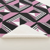 Nahtlose, moderne Quadrat-Muster Sherpadecke (3/4)