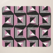 Nahtlose, moderne Quadrat-Muster Sherpadecke (Vorderseite (Horizontal))