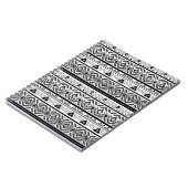 Nahtlose monochrome Ethno-Muster-Hintergrund Notizblock (Linke Seite)
