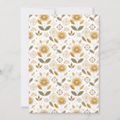 Nahtlose Muster aus Gold und Weiß Einladung (Vorderseite)