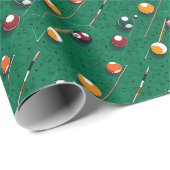 Nahtlose Muster Billard Sport Geschenkpapier (Rolleneckpunkt)