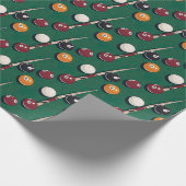 Nahtlose Muster Billard Sport Geschenkpapier (Ecke)