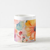 Nahtlose Muster Blumenvignette Kaffeetasse (Mittel)