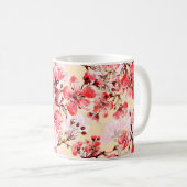 Nahtlose Muster der Frühlingsblumen u Kaffeetasse (VorderseiteRechts)