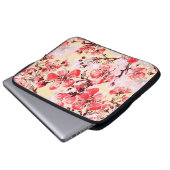 Nahtlose Muster der Frühlingsblumen u Laptopschutzhülle (Vorne Knopf)