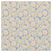 Nahtlose Muster der Sommerferien-Blume auf Grau Stoff (Nahaufnahme)