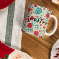 Nahtlose Muster Design Stoffe Art Kaffee Tasse