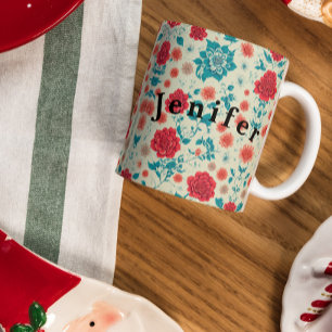 Nahtlose Muster Design Stoffe Art Kaffee Tasse