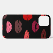 Nahtlose Muster farbige Lippen Case-Mate iPhone Hülle (Rückseite (Horizontal))