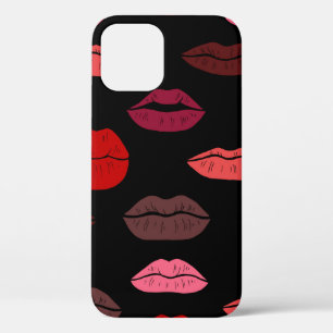Nahtlose Muster farbige Lippen Case-Mate iPhone Hülle