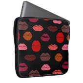 Nahtlose Muster farbige Lippen Laptopschutzhülle (Vorne Rechts)