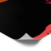 Nahtlose Muster farbige Lippen Poster (Ecke)