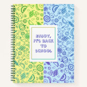 Nahtlose Muster Früchte Notebook Notizblock (Vorderseite)