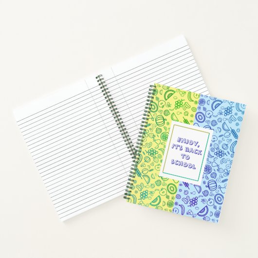 Nahtlose Muster Früchte Notebook Notizblock (Innenseite)