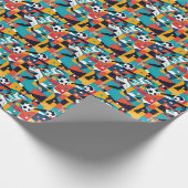 Nahtlose Muster Fußball Sport Geschenkpapier (Ecke)
