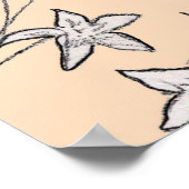 nahtlose Muster Glockenkulptur Blume pastellfarben Poster (Ecke)