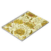 Nahtlose Muster, große indische Paisley-Blume. Tre Notizblock (Linke Seite)