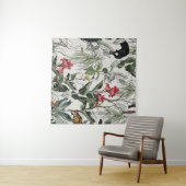 Nahtlose Muster handgezeichnete botanische Illustr Wandteppich (Beispiel (Horizontal))