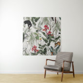 Nahtlose Muster handgezeichnete botanische Illustr Wandteppich (Beispiel)