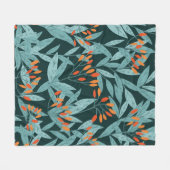 Nahtlose Muster handgezogen Baumzweige mit Leder Fleecedecke (Vorderseite (Horizontal))