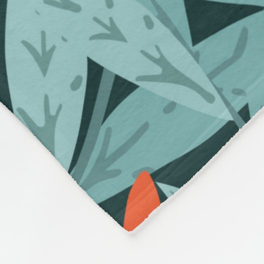 Nahtlose Muster handgezogen Baumzweige mit Leder Fleecedecke (Ecke)