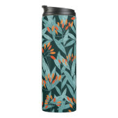 Nahtlose Muster handgezogen Baumzweige mit Leder Thermosbecher (Nach rechts gedreht)