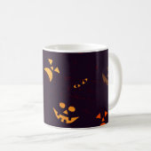 Nahtlose Muster Hintergrund des Kürbisteufels Kaffeetasse (VorderseiteRechts)