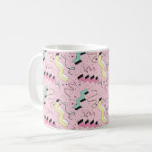 Nahtlose Muster im abstrakten Retrostil Kaffeetasse (Vorderseite Links)