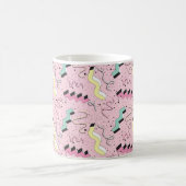 Nahtlose Muster im abstrakten Retrostil Kaffeetasse (Mittel)