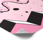 Nahtlose Muster im abstrakten Retrostil Poster (Ecke)