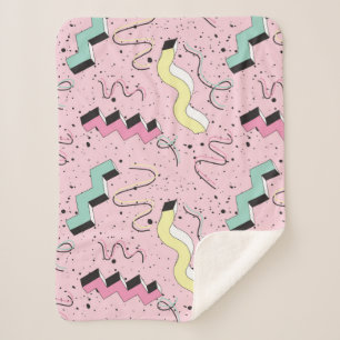 Nahtlose Muster im abstrakten Retrostil Sherpadecke