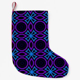 Nahtlose Muster in Blau und Schwarz mit einfachem  Kleiner Weihnachtsstrumpf