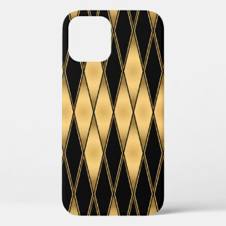 Nahtlose Muster in Gold und Schwarz Case-Mate iPhone Hülle
