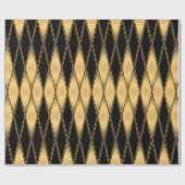 Nahtlose Muster in Gold und Schwarz Geschenkpapier (Flach)