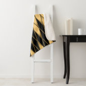 Nahtlose Muster in Gold und Schwarz Sherpadecke (Beispiel)