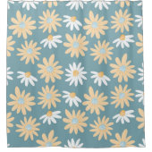 Nahtlose Muster in kleinen naiven Wildblumen Duschvorhang (Vorderseite)