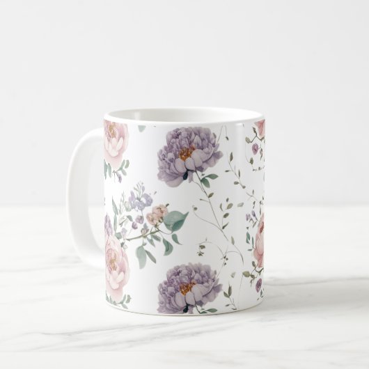 Nahtlose Muster Kaffeetasse (Vorderseite Links)