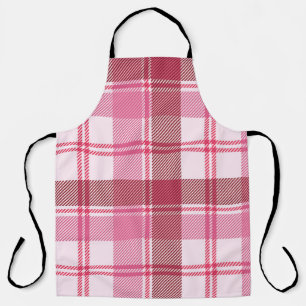 Nahtlose Muster kariert rosa Pastellfarben. Quadra Schürze