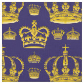 Nahtlose Muster-Kronen aus gelber Farbe Stoff (Nahaufnahme)