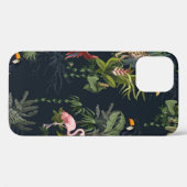 Nahtlose Muster mit Dschungeltieren, Blume und Case-Mate iPhone Hülle (Rückseite (Horizontal))