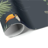 Nahtlose Muster mit Dschungeltieren, Blume und Geschenkpapier (Rolleneckpunkt)