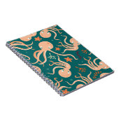 Nahtlose Muster mit Unterwassertieren, cu Notizblock (Rechte Seite)