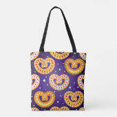 Nahtlose Muster mit Weihnachtsliedern. Vintager Ii Tasche (Rückseite)