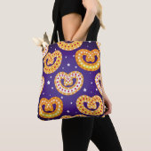 Nahtlose Muster mit Weihnachtsliedern. Vintager Ii Tasche (Von Nahem)