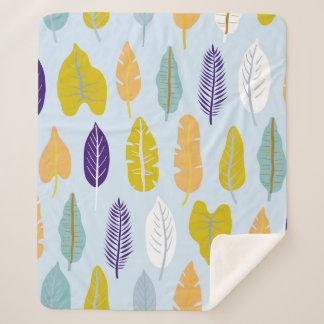 Nahtlose Muster mit wilden tropischen Regenwaldplä Sherpadecke