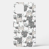 Nahtlose Muster Niedlich Kawaii Katzen Case-Mate iPhone Hülle (Rückseite)