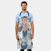 Nahtlose Muster Niedliche Katzen Schürze (Getragen)