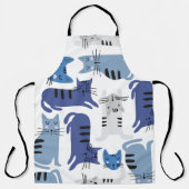 Nahtlose Muster Niedliche Katzen Schürze (Vorderseite)